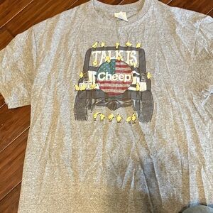 Gray  T-Shirt with Graphic Print